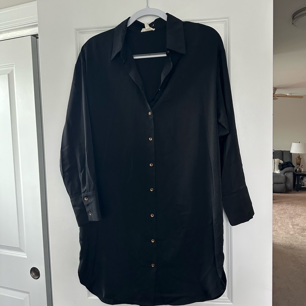 Women’s Black Silk Mini Dress